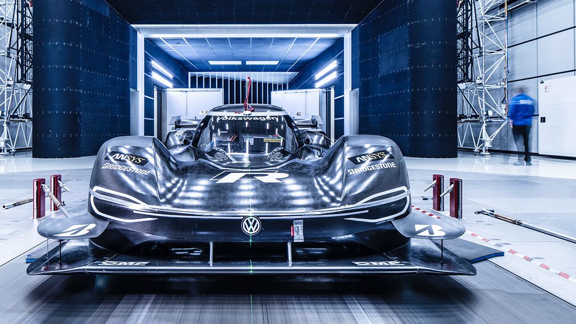 Volkswagen ID.R în tunelul aerodinamic